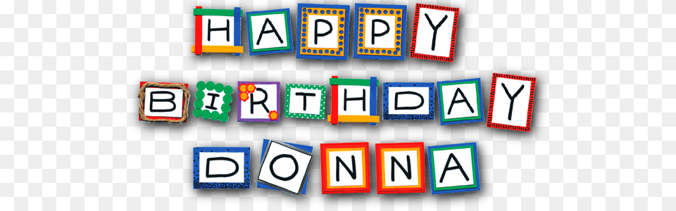 Happy Birthday Donna Clipart, Scoreboard, Text, Number, Symbol Png