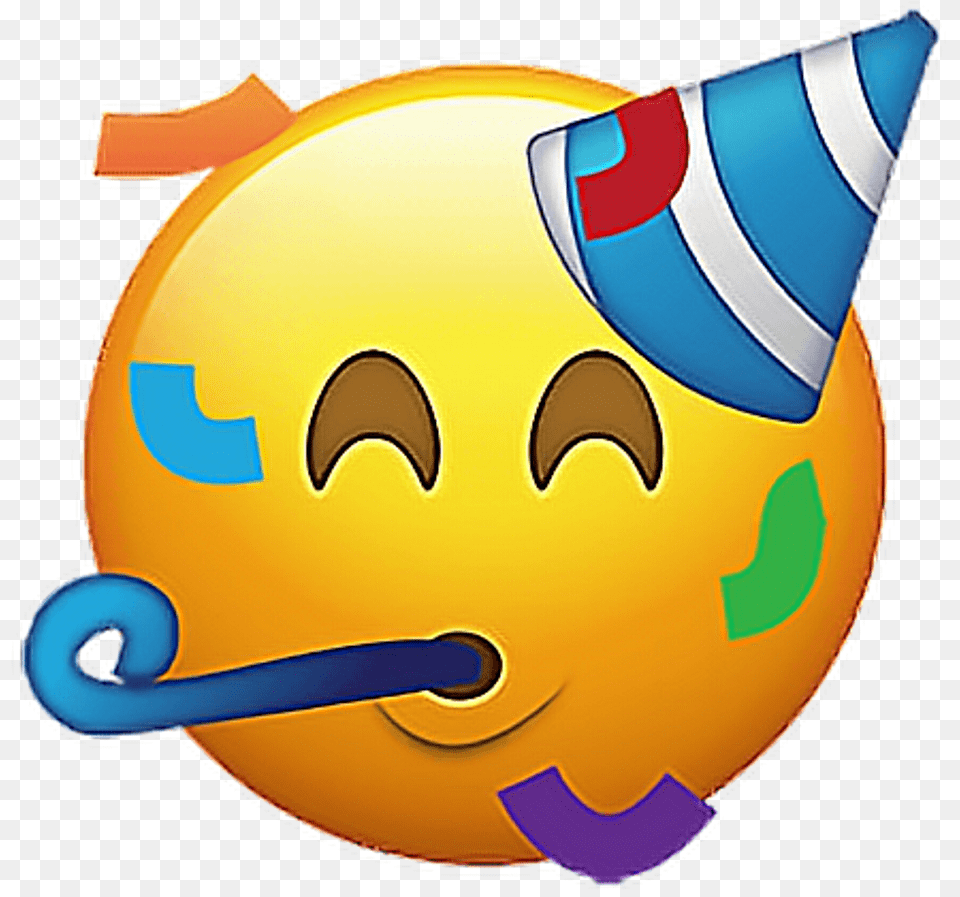 Happy Birthday Emoji Hd Party Emoji, Clothing, Hat, Helmet Free Png