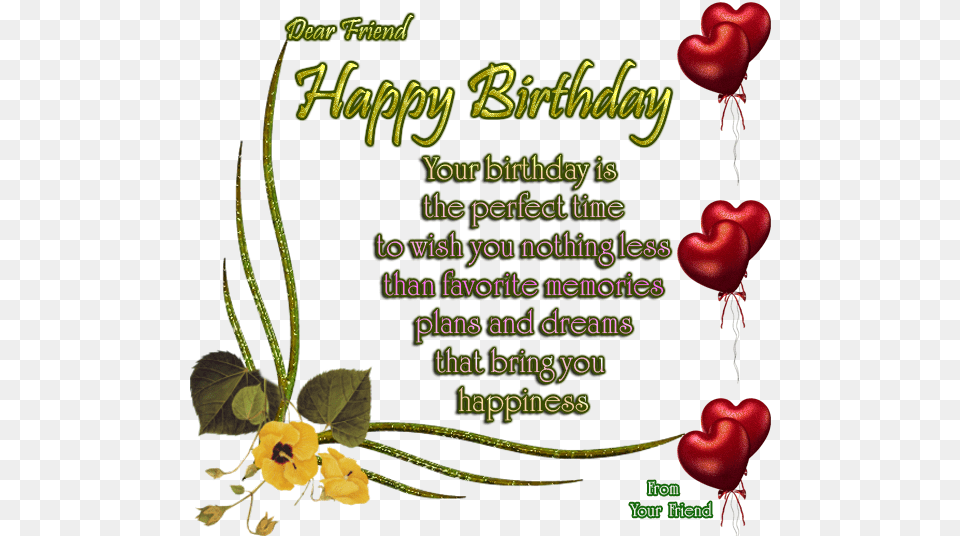 Happy Birthday English Poetry, Envelope, Flower, Greeting Card, Mail Free Png Download