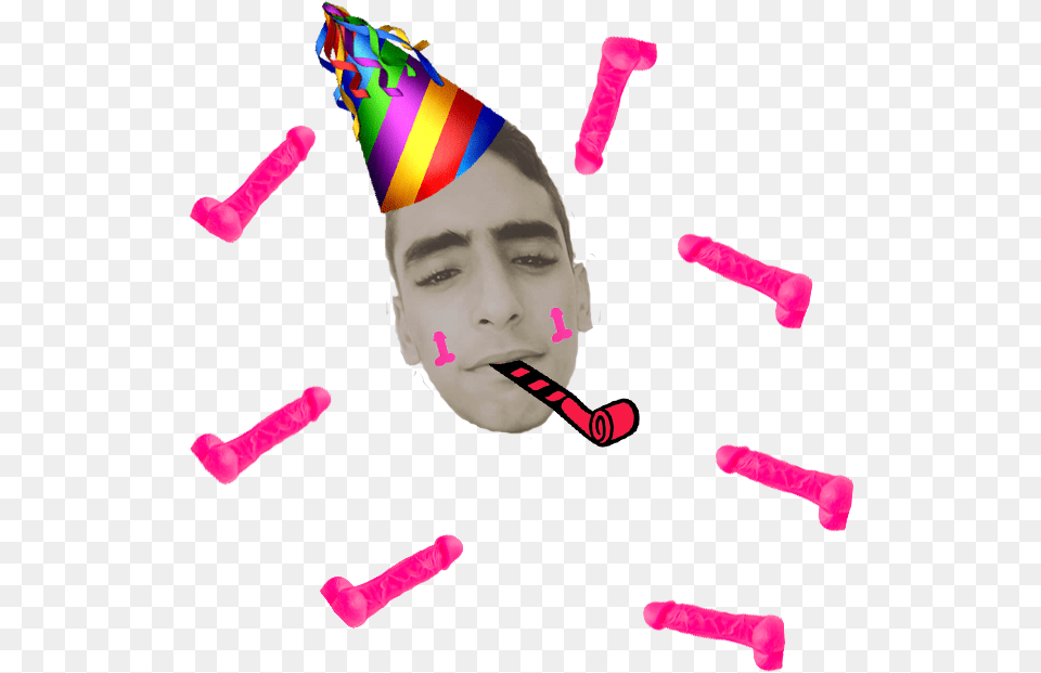 Happy Birthday Flex Posted In Birthday Forum Party Hat, Clothing, Smoke Pipe, Party Hat, Face Free Png Download