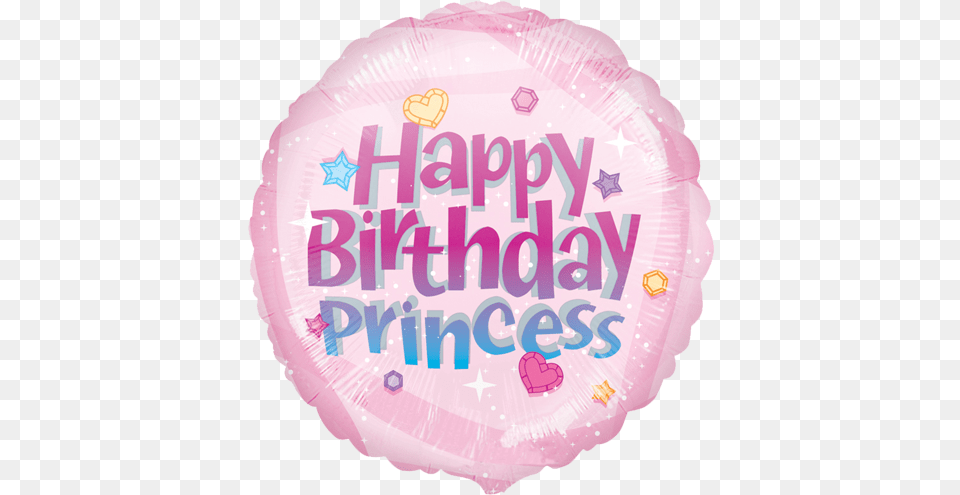 Happy Birthday Foil Balloon Happy Birthday You Princess, Birthday Cake, Cake, Cream, Dessert Free Png