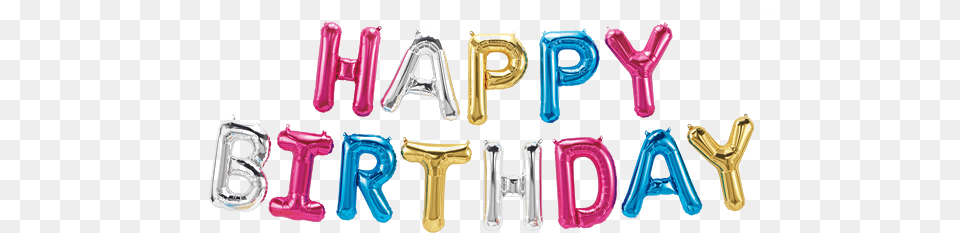 Happy Birthday Foil Balloon Image Ballon Happy Birthday, Text Free Png Download