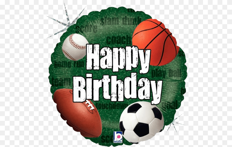 Happy Birthday Football Sports, Sport, Soccer Ball, Ball, Baseball Free Transparent Png