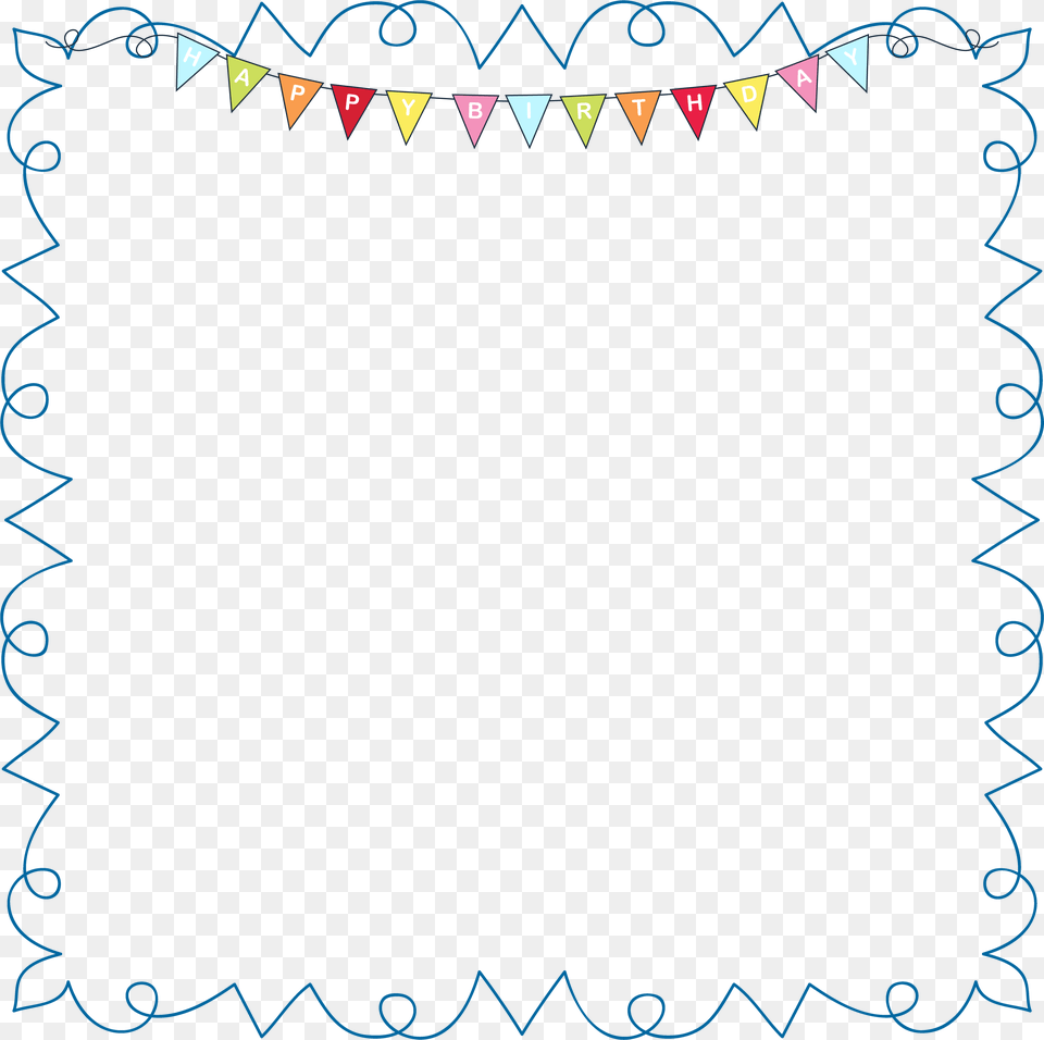 Happy Birthday Frame Clipart Clipartxtras Birthday Frame Clipart, Blackboard, Home Decor Png Image