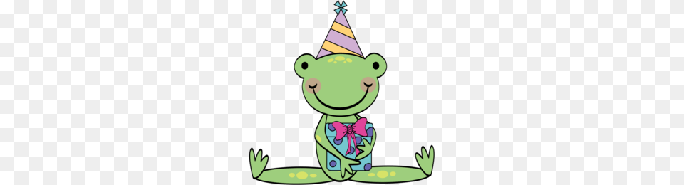 Happy Birthday Frog Clipart Frog Birthday Clip Art, Clothing, Hat, Animal, Bear Png