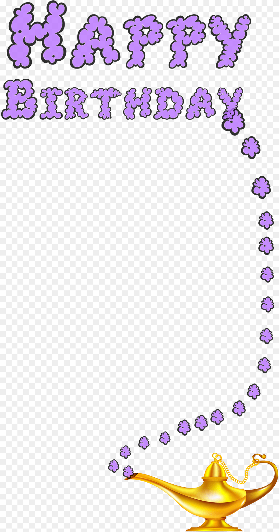 Happy Birthday Genie, Pottery, Purple, Flower, Plant Free Transparent Png