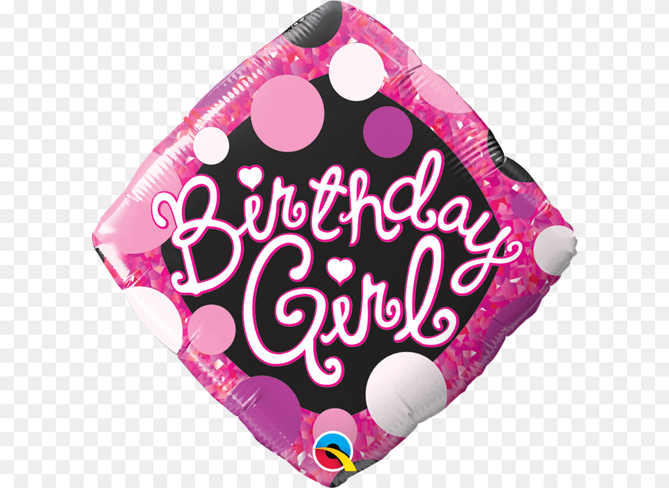 Happy Birthday Girl Pinku0026 Black Balloon Happy Birthday Pink Balloon Bouquet, Birthday Cake, Cake, Cream, Dessert Free Png