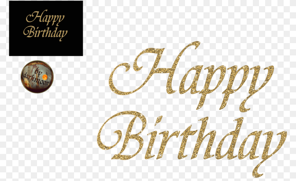 Happy Birthday Gold Happy, Handwriting, Text, Calligraphy, Animal Png