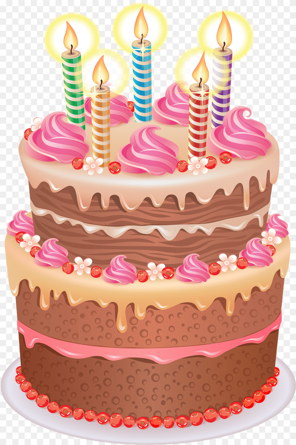 Happy Birthday Graphics Clip Art Cake Clipart Transparent Background, Birthday Cake, Cream, Dessert, Food Png Image