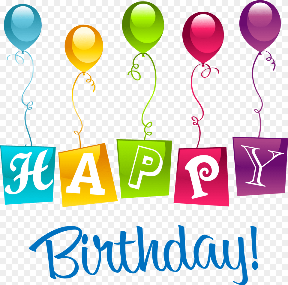 Happy Birthday Happy Birthday, Balloon, Text, People, Person Free Png Download