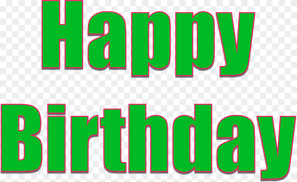 Happy Birthday Happy Birthday Green Color, Text Free Transparent Png