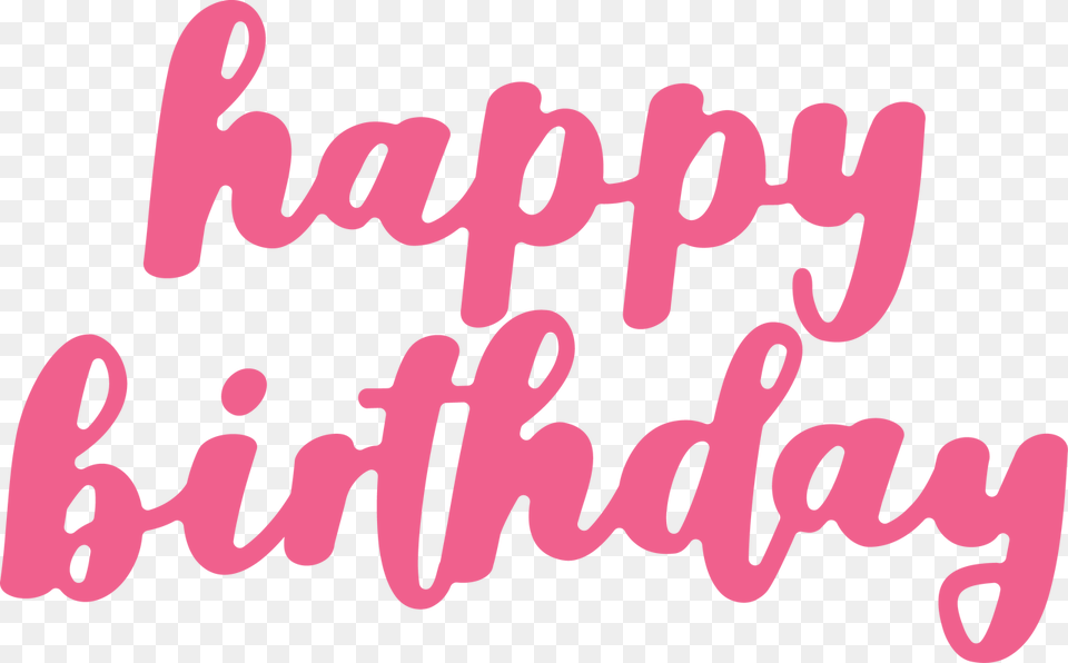 Happy Birthday Happy Birthday Pink, Letter, Text Png Image