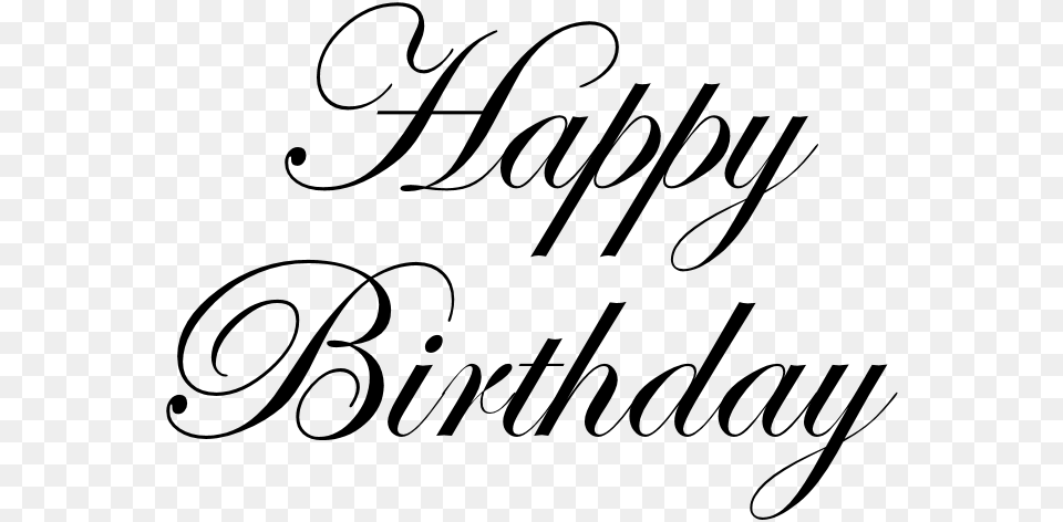 Happy Birthday Happy Birthday Text, Gray Free Png Download