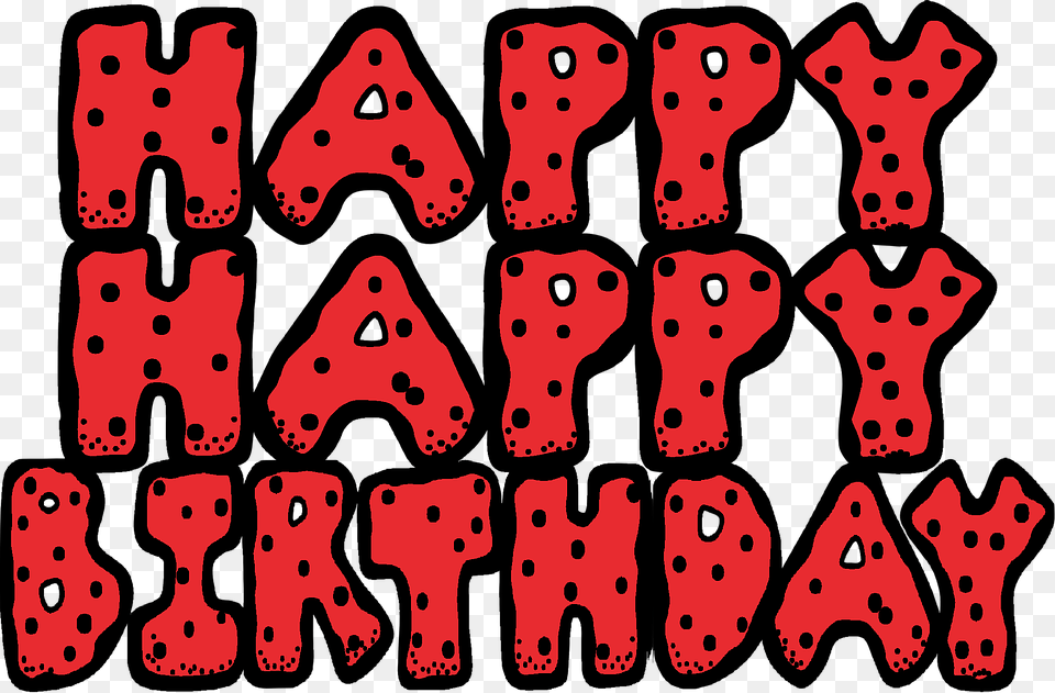 Happy Birthday Happy Birthday With Ladybugs, Animal, Bear, Mammal, Wildlife Free Png