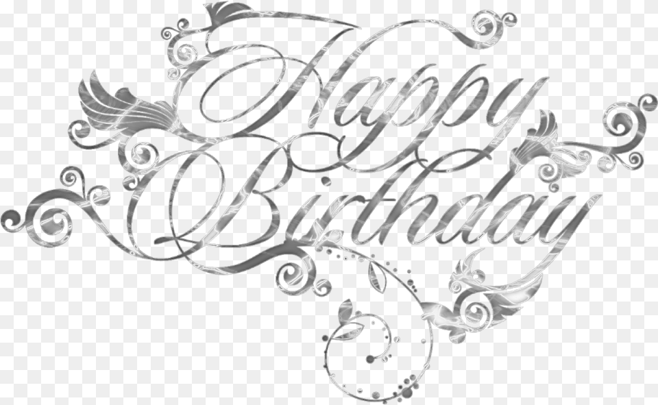 Happy Birthday Happybirthday Feliz Illustration, Calligraphy, Handwriting, Text, Art Free Transparent Png