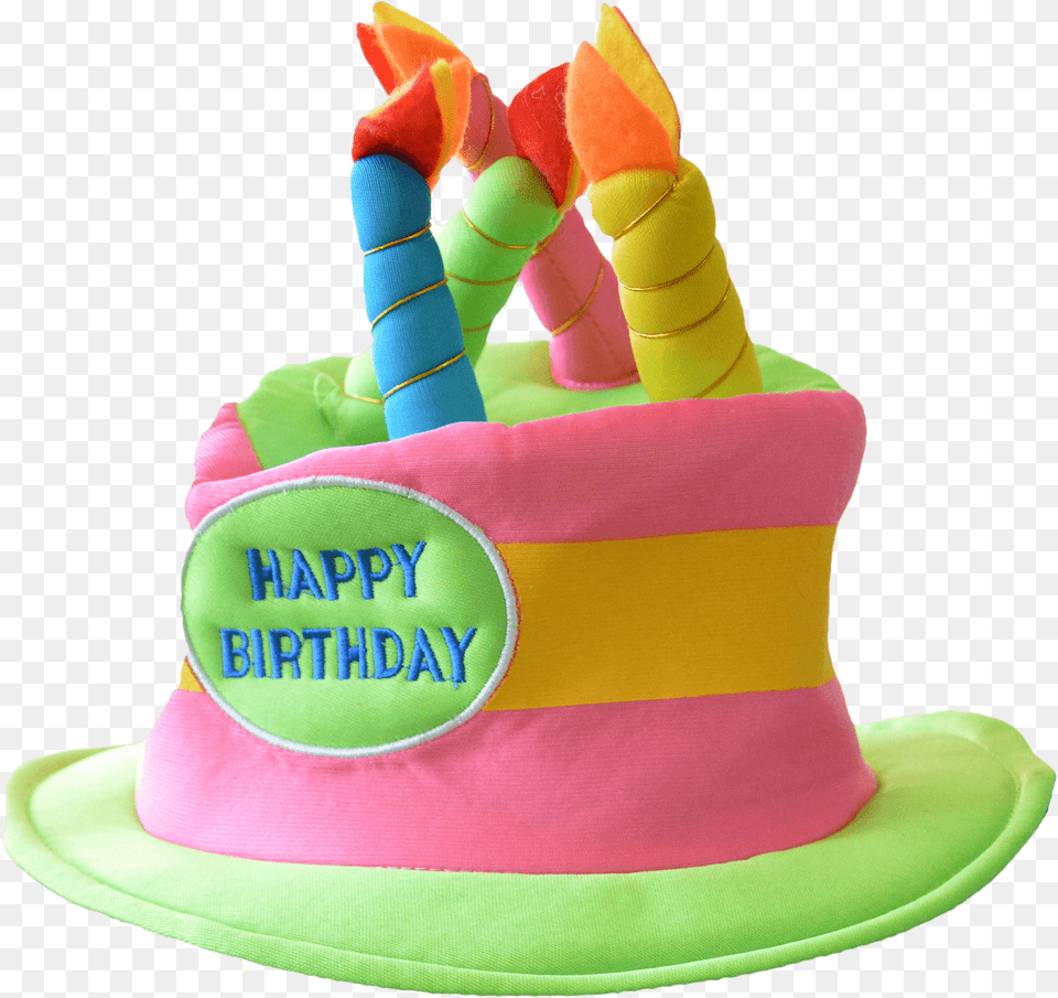 Happy Birthday Hat, Birthday Cake, Cake, Cream, Dessert Free Png