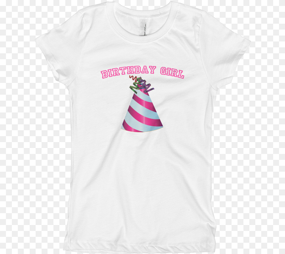 Happy Birthday Hat Girlu0027s T Shirt Active Shirt, Clothing, T-shirt Png