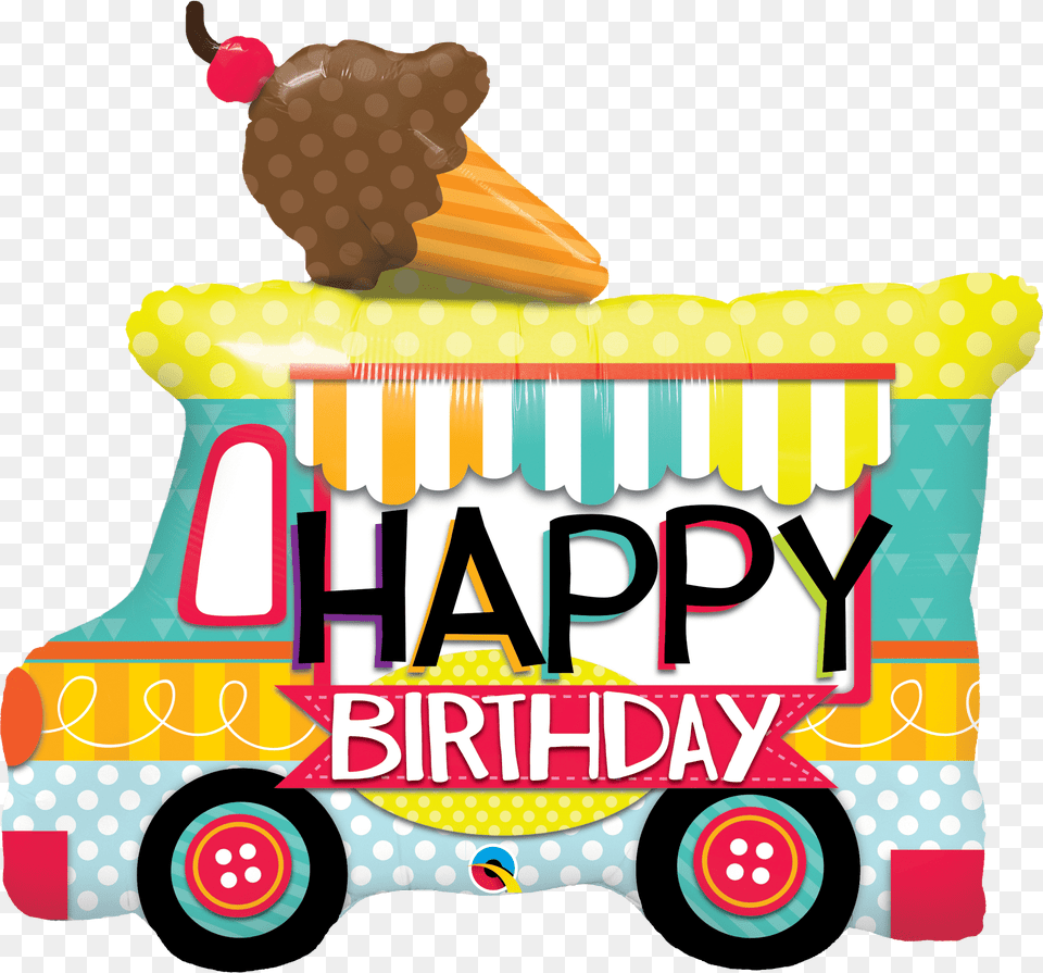Happy Birthday Ice Cream Truck 36 Ice Cream Truck Birthday, Dessert, Food, Ice Cream, Machine Png Image