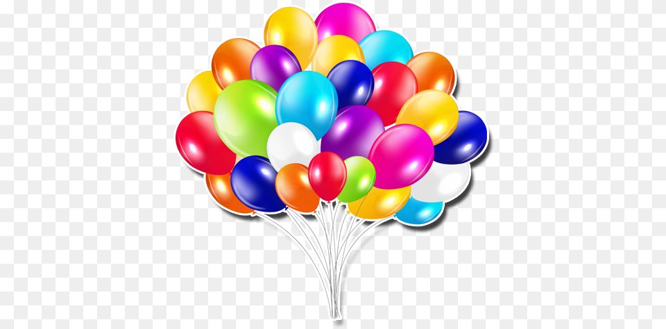 Happy Birthday Images Stickers For Bunch Of Balloons Transparent Background, Balloon Png Image