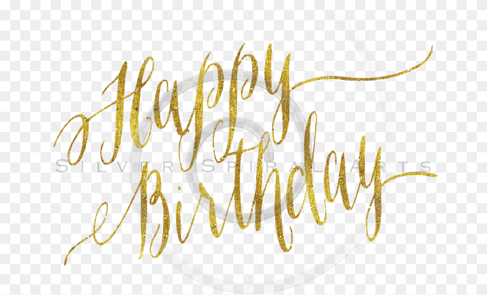 Happy Birthday In Faux Calligraphy Download Glitter Happy Birthday Transparent, Handwriting, Text, Chandelier, Lamp Free Png