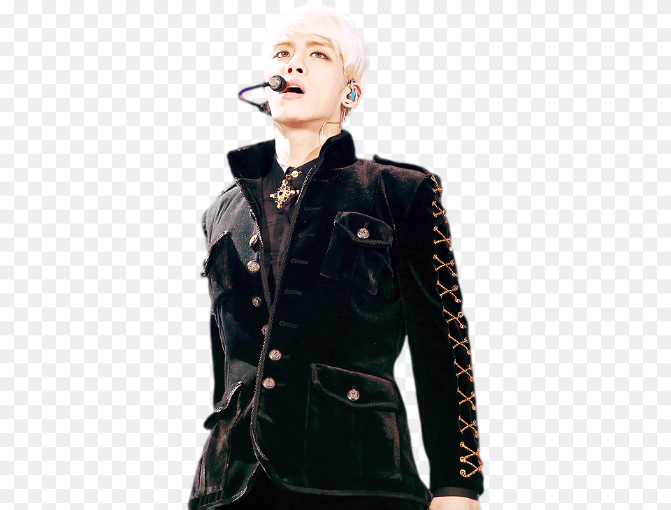 Happy Birthday Jonghyun For Jamongjjong Singing, Jacket, Coat, Clothing, Man Free Transparent Png