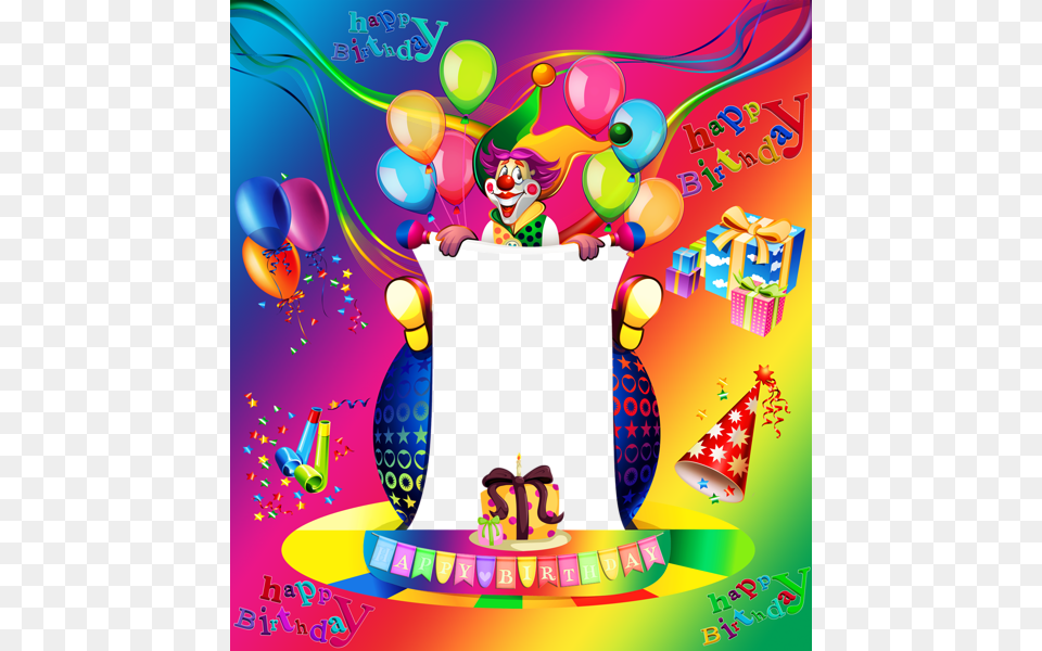 Happy Birthday Large Transparent Frame Gallery Happy Birthday Large Size, People, Person, Balloon Png