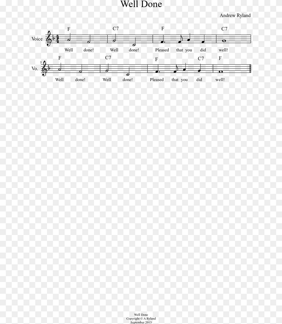Happy Birthday Lead Sheet, Gray Free Png Download