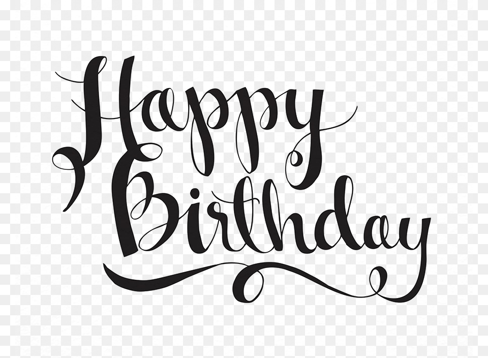 Happy Birthday Letter Download Calligraphy, Handwriting, Text Png Image