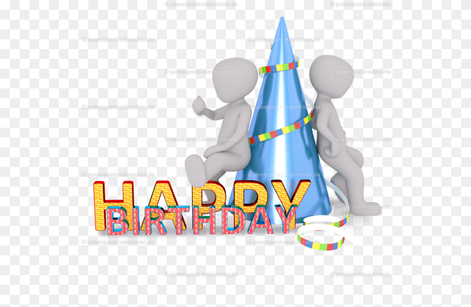 Happy Birthday Letters With Decoration And A Blue Hat Clip Art, Clothing, Party Hat, Baby, Person Free Png Download
