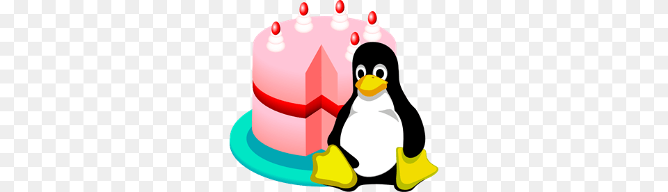 Happy Birthday Linux Clip Arts For Web, Icing, Cream, Dessert, Food Png