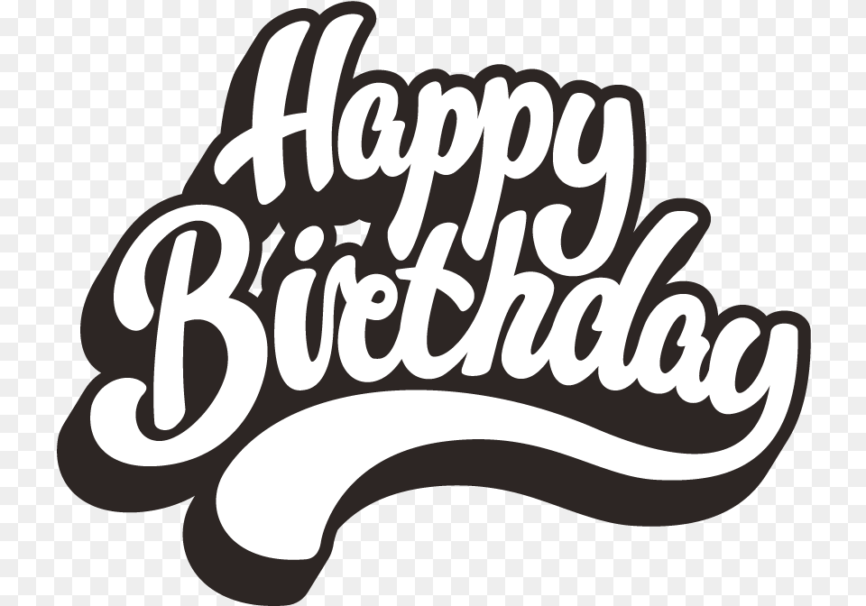 Happy Birthday Logo, Calligraphy, Handwriting, Text Free Png Download
