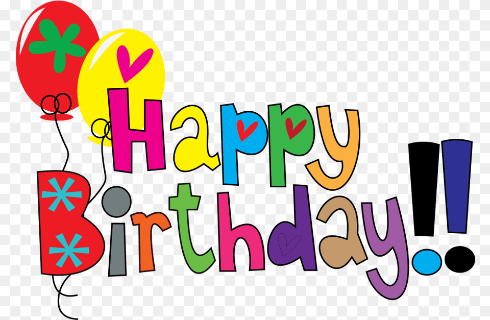 Happy Birthday Logos Clip Art U2013 Gclipartcom Happy Birthday 29 August, Text, Balloon Png