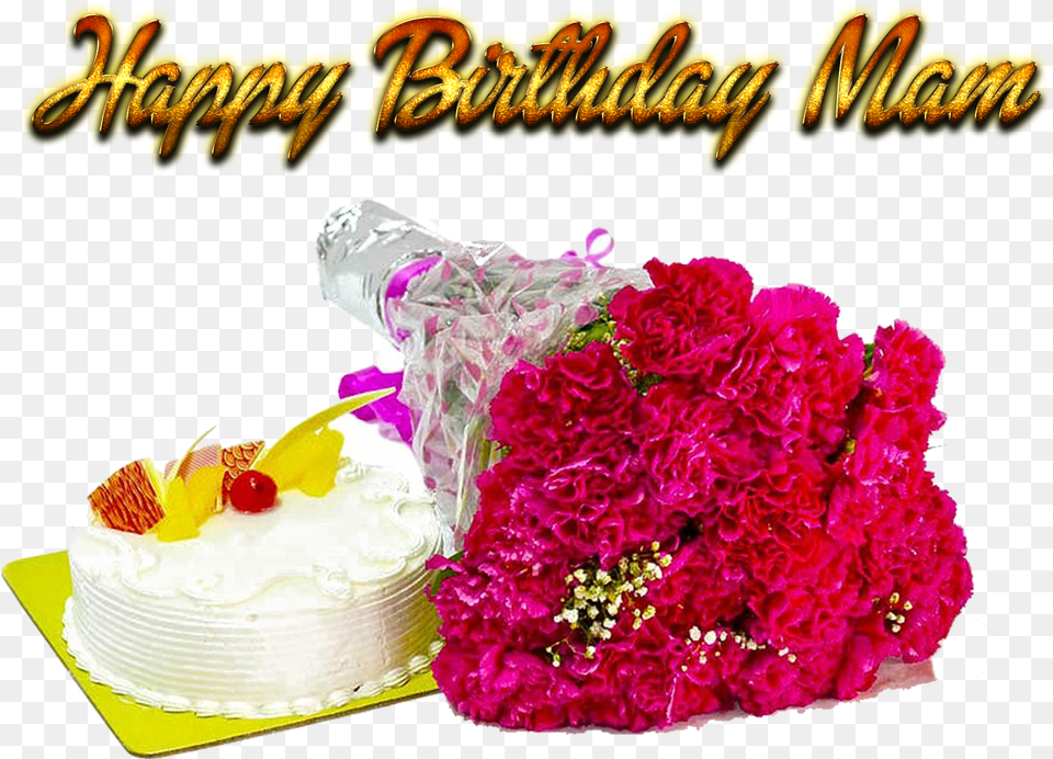 Happy Birthday Mam Background Happy Birthday Background, Birthday Cake, Cake, Cream, Dessert Free Png Download