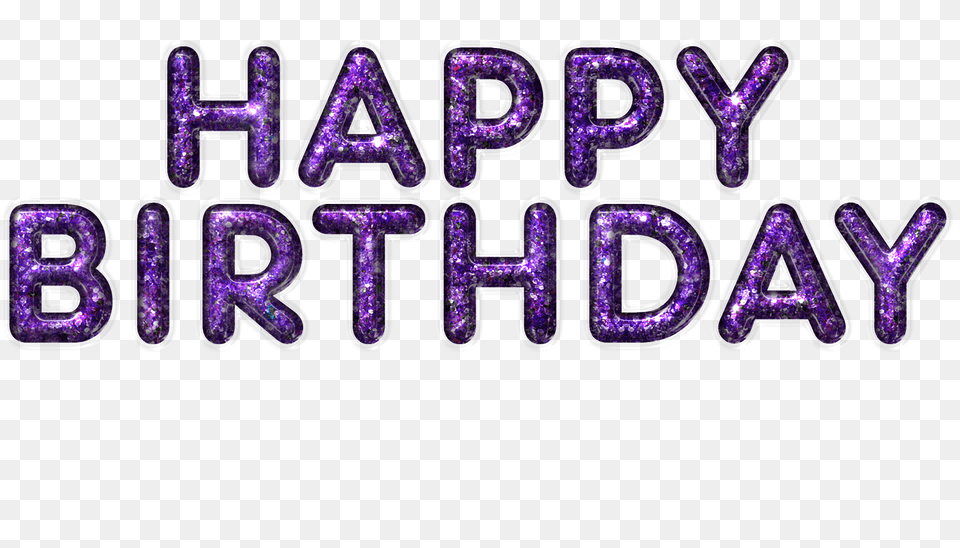 Happy Birthday Mauve Letters, Purple, Aluminium, Text, Accessories Free Png Download