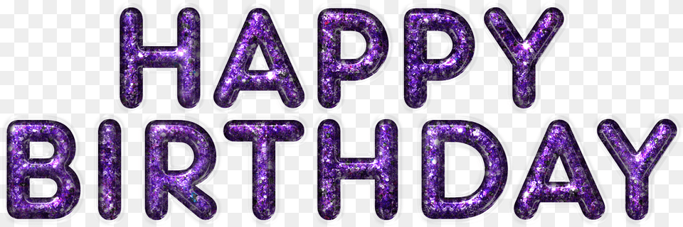 Happy Birthday Mauve Letters Happy Birthday Name, Purple, Aluminium, Text, Accessories Free Png Download