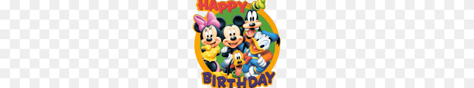 Happy Birthday Mickey Mouse, Birthday Cake, Cake, Cream, Dessert Png Image