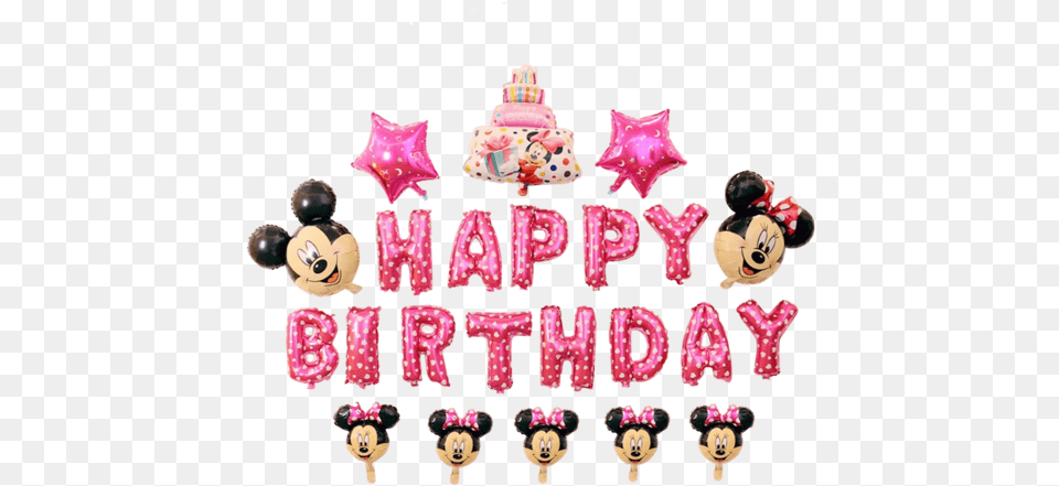 Happy Birthday Mickey Mouse Picture Happy Birthday Mickey And Minnie Mouse, Person, People, Food, Dessert Png