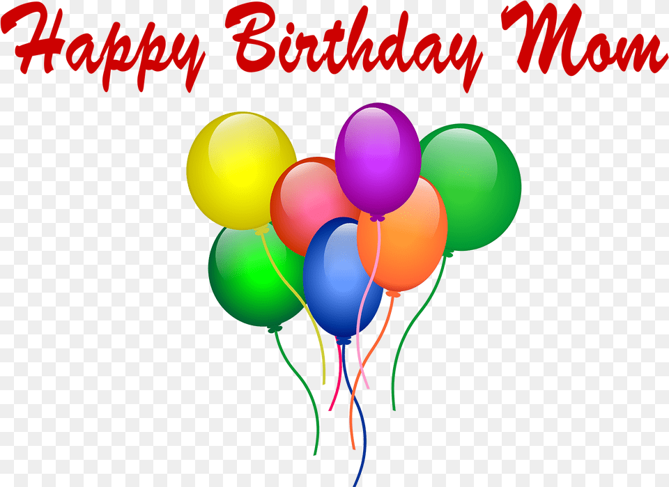 Happy Birthday Mom Photo Bales Personalizados, Balloon Free Png