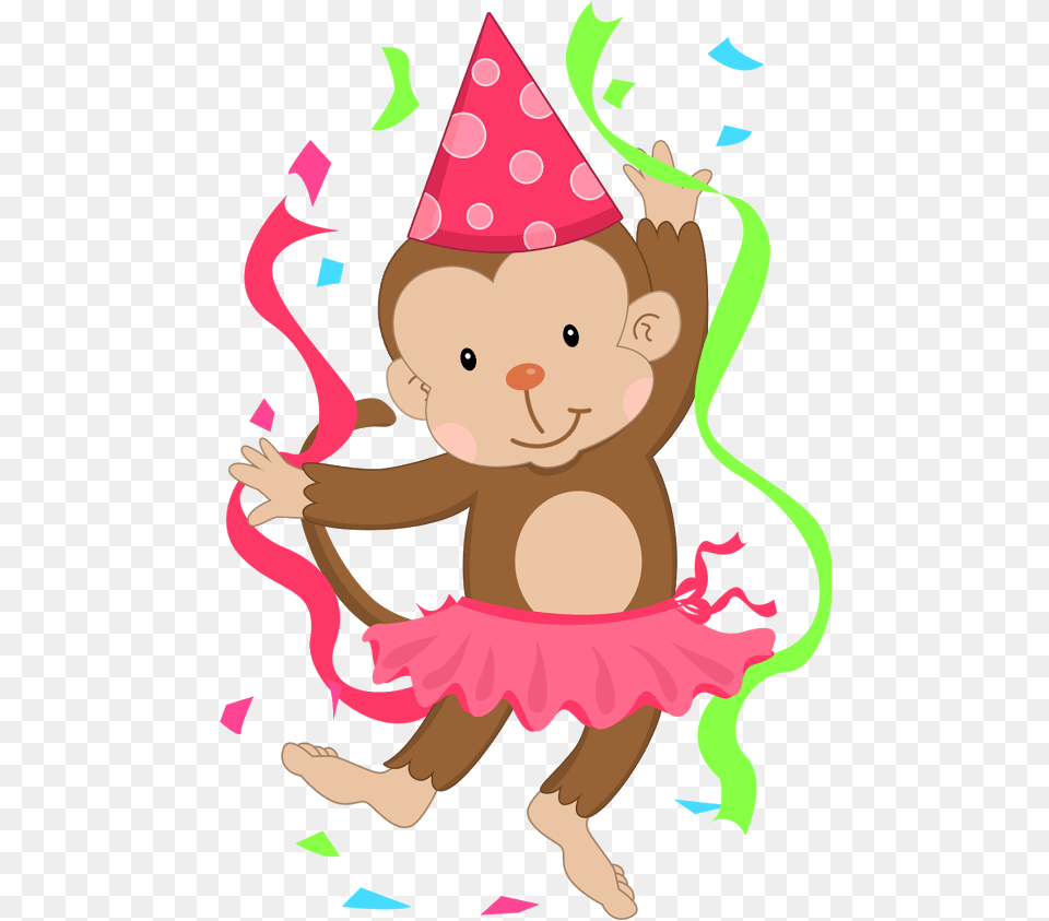 Happy Birthday Monkey Girl, Clothing, Hat, Baby, Person Free Transparent Png
