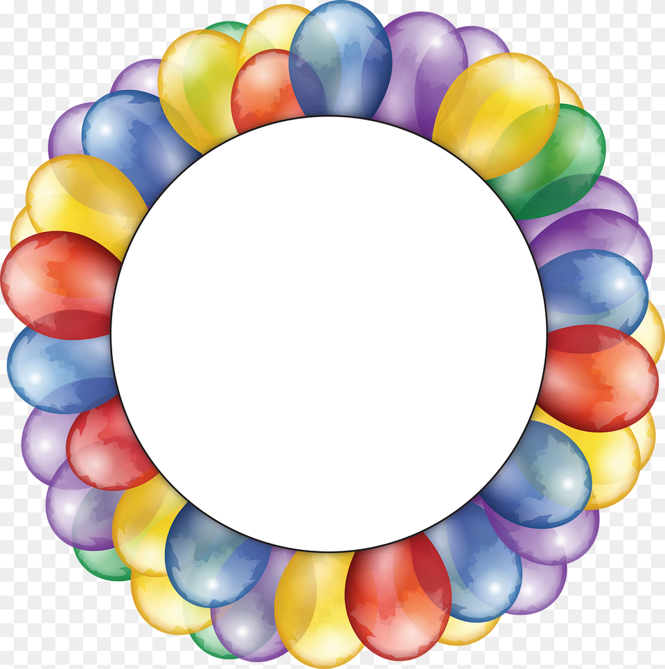 Happy Birthday My Dear Friend And God Bless You, Balloon, Disk Png