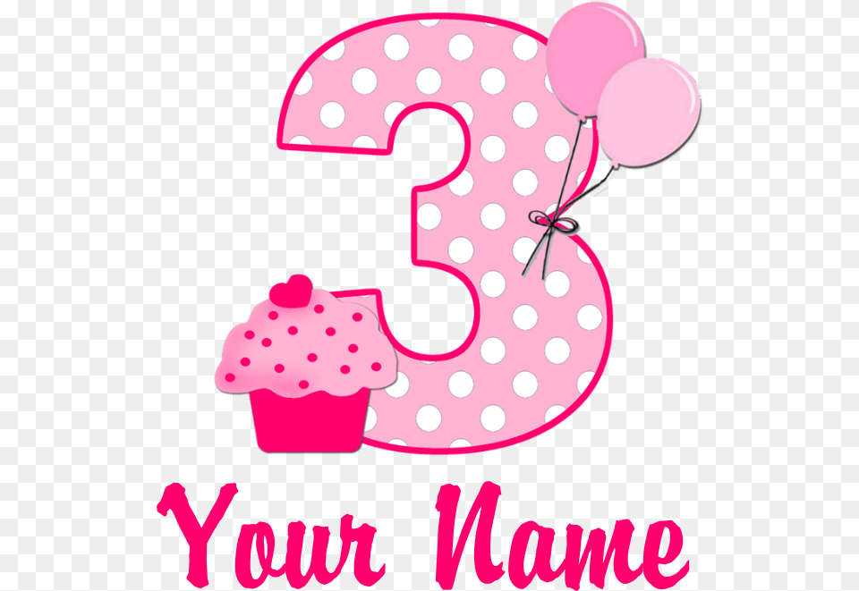 Happy Birthday Name Pink 1st Birthday, Number, Symbol, Text, Balloon Free Transparent Png