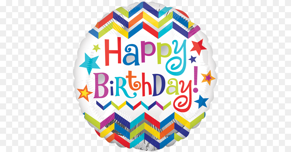 Happy Birthday On Balloon, Birthday Cake, Cake, Cream, Dessert Free Png