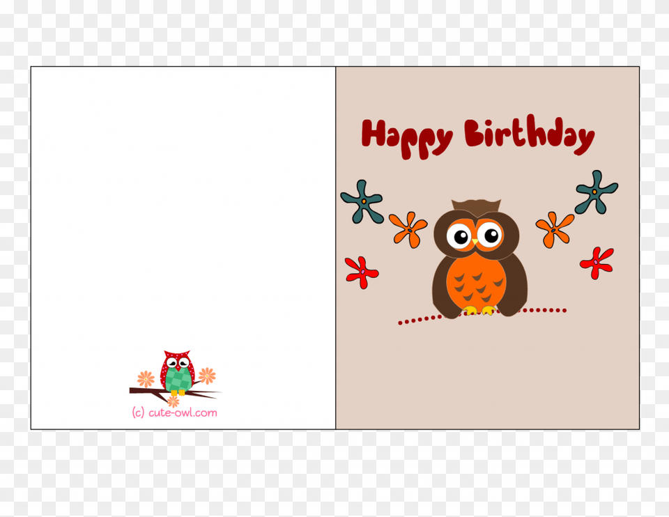 Happy Birthday Owl Card Probably Outrageous Ideal Birthday Birthday Card Printable Owls, Envelope, Greeting Card, Mail, Animal Free Png