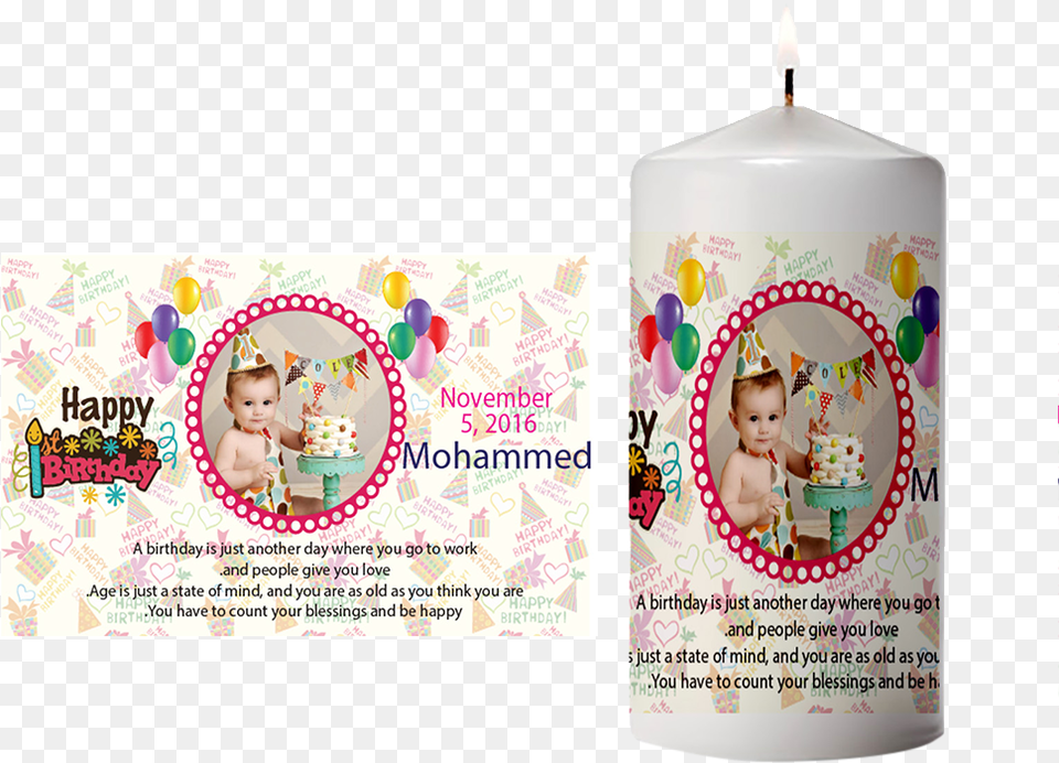 Happy Birthday Personalized Candles, Person, Face, Head, Candle Free Png