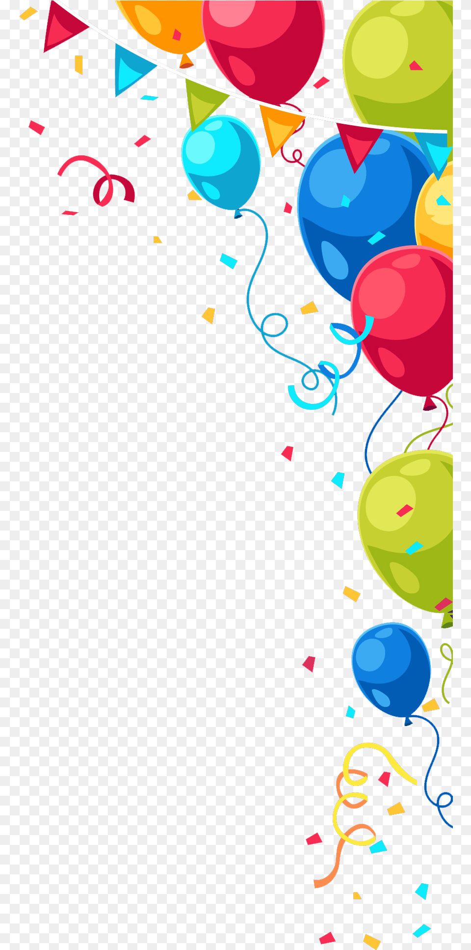 Happy Birthday Pic Birthday, Paper, Balloon, Confetti, Art Free Transparent Png