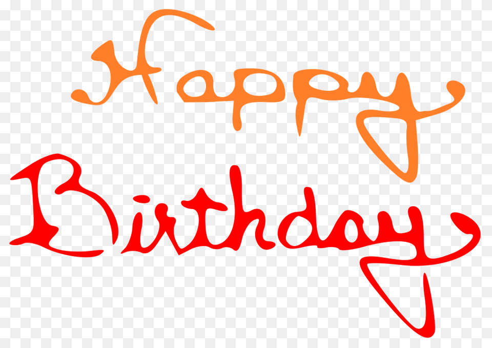 Happy Birthday Picture, Text, Handwriting Png Image