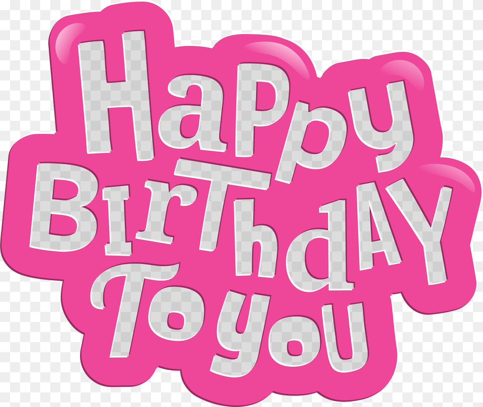 Happy Birthday Pink, Sticker, Text, Dynamite, Weapon Free Png