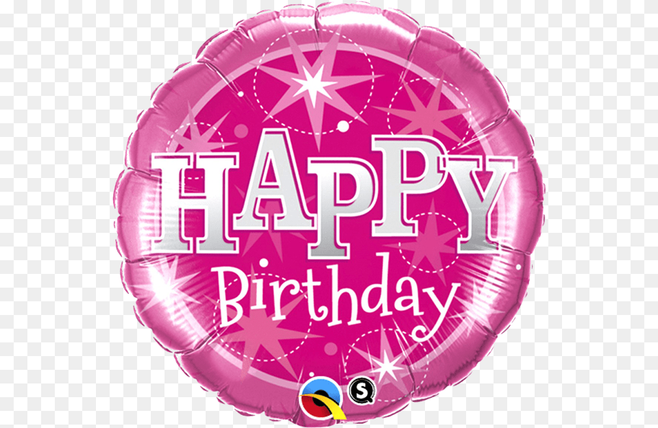 Happy Birthday Pink Sparkle Balloons All American Circle, Balloon Free Png Download