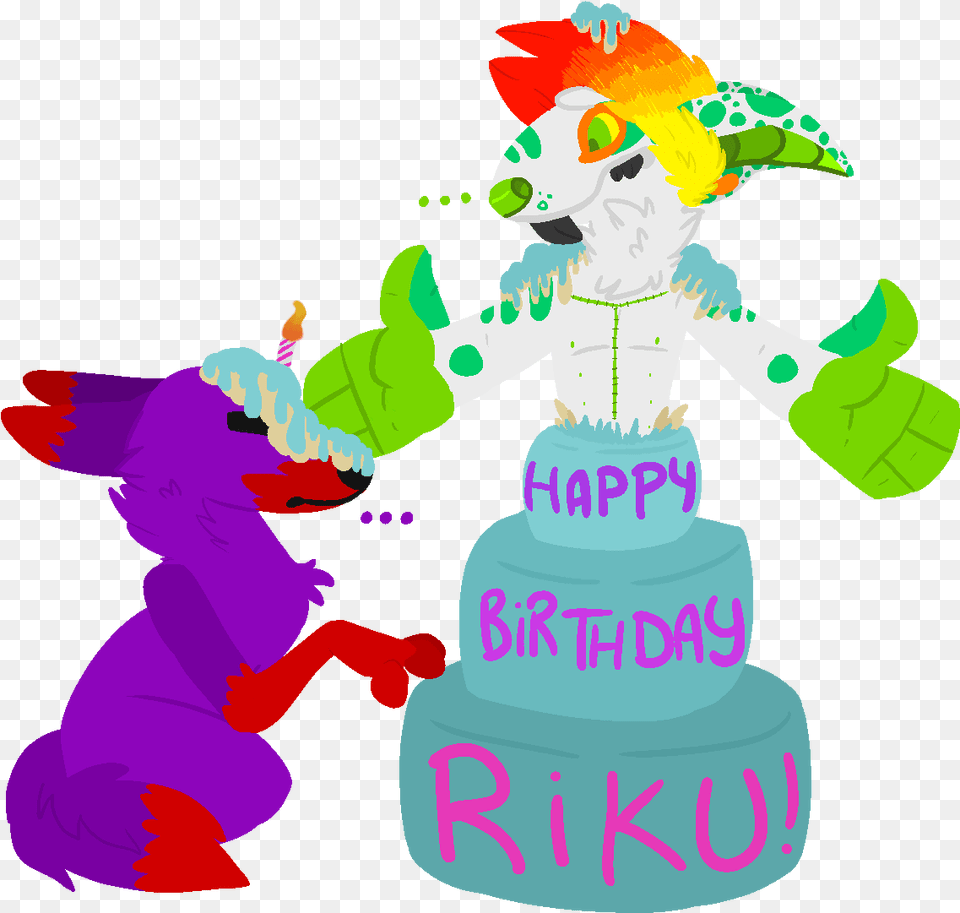 Happy Birthday Riku By Randiswaggerz Happy Birthday Riku, Birthday Cake, Cake, Cream, Dessert Free Png Download