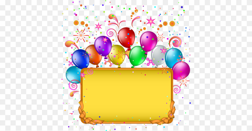 Happy Birthday Signs Greetings Frame Greeting Cards Happy Easter Birthday, Balloon, Paper, People, Person Png